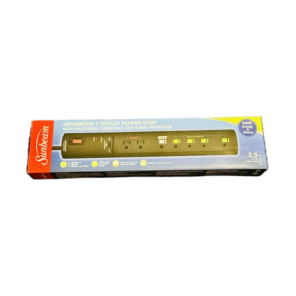 Sunbeam Advance 7 Outlet Power Strips with Surge Protector - Picture 5 of 7